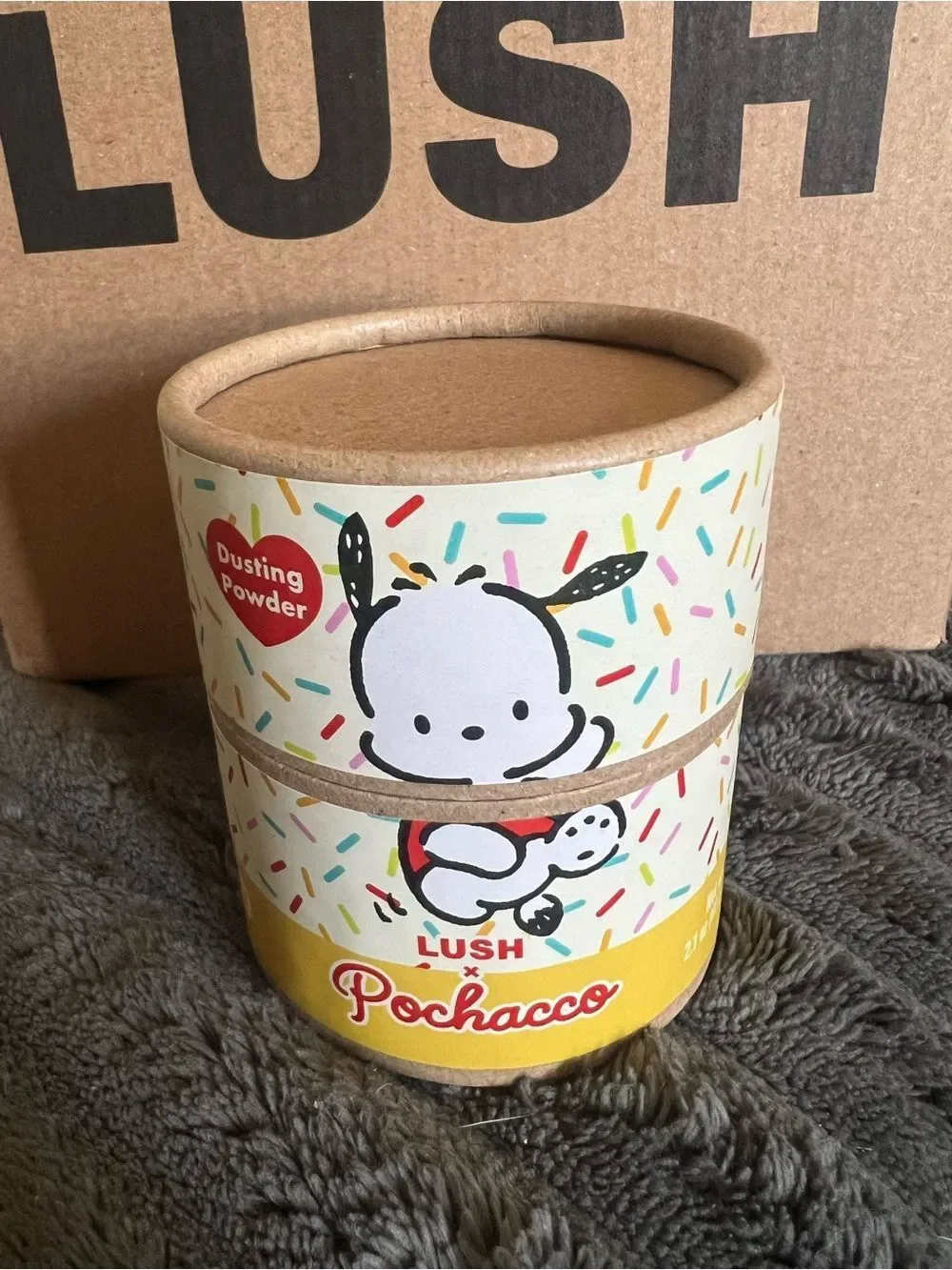 LUSH x SANRIO Pochacco Dusting Powder - 2 oz BRAND NEW LIMITED EDITION